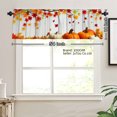 thumbnail image 4 of JOOCAR Autumn Leaves Pumpkins Polyester Window Valance Curtain for Home Kitchen Living Room Bedroom Bathroom Decor 54x18 inch, 4 of 5