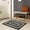 Black, variant on Area Rug 2x3 Washable Rug Door Mat Print Braided Distressed Rugs Non Slip Doormat Indoor Entrance Thin Rug for Entryway Kitchen Bathroom Bedroom, Black/ 2'× 3'
