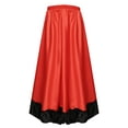 thumbnail image 3 of Zaldita Kids Girls Spanish Flamenco Bull Dance Skirt Ruffled Hem Big Swing Long Skirts Belly Red 110, 3 of 6