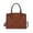 Brown, variant on Rirozkan Large Capacity Tote Bag, Patent Leather Glossy Handbag, Scarf Detail Shoulder Crossbody Purse, Versatile Women's Casual Satchel for Work, Shopping