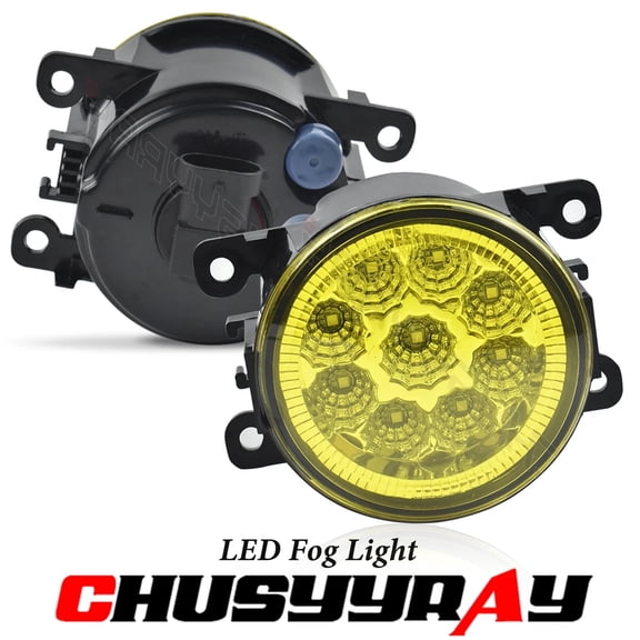 CHUSYYRAY 4500K Fog Light Assembly, Fits Acura RDX TL ILX, 12V 55W Golden Yellow Projector Fog Lamps, 2 Pieces