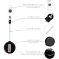 thumbnail image 3 of 2 Pack - Retractable ID Name Badge Holder Reels-Black, 3 of 6