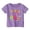 Purple, variant on HNMKIU Girls Easter Graphic Short Sleeve Crewneck Tee Top Funny Holiday Day Summer Shirt For Kids Grey,4-5 Years