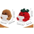 thumbnail image 1 of Bolsa de lana con forma de pepino, energía positiva, patata, expresión facial divertida, decoración hecha a mano de ganchillo, linda muñeca, 1 of 6