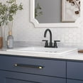 thumbnail image 2 of DeerValley DV-1DS0123 21" x 18" White Rectangular Vitreous China Drop-in Bathroom Sink with Overflow, 2 of 11