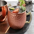 thumbnail image 7 of Leatfisat 304 Stainless Steel Mule Cup With Copper Plating, Elegant Cocktail Glass For Moscow Mule, Drinking Mug, 7 of 7