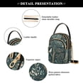 thumbnail image 4 of FORMRS Crossbody Bag for Women Quilted Travel Shoulder Cell Phone Purse with Chain Strap Handbag, Floral Forest Scene, 4 of 7