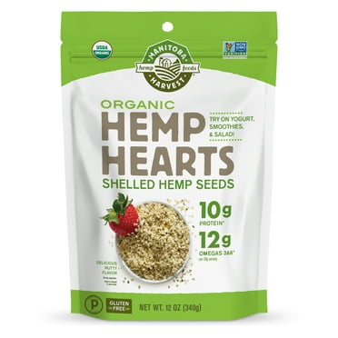 Manitoba Harvest Hemp Hearts Raw Shelled Hemp Seeds Organic, 12 OZ