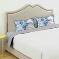 thumbnail image 3 of Yayeee Pillowcase King Size Set of 2 Satin Wrinkle Resistant Pillow Case, Floral Easter Rabbits, 3 of 8