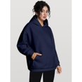 thumbnail image 2 of Women's Oversized Fleece Hoodie Comfy Loose Fit Pullover Sweatshirt Fall Winter Clothes, 2 of 6