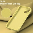 thumbnail image 4 of Designed for iPhone 15 Plus Case with Screen Protector - Enhanced Camera Protection - Smooth Baby Skin-Like Feel Silicone Cover - Slim Fit Protective Phone Case 6.7" - Yellow, 4 of 14