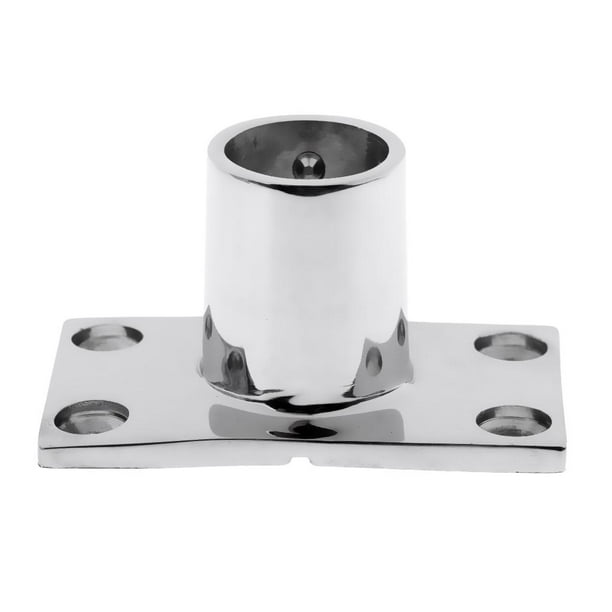 Acoplamiento de de barco 1"-90 degree base de puntal rectangular-316 acero inoxidable 25 mm 90 degree Cola Cubierta de barandilla de cubierta de barco
