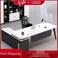 thumbnail image 2 of Home Small Office Desk L Shaped Vanity Minimalist Free Shipping Corner Computer Desk Unusual Reading Escritorio Office Furniture My Lux Decor Round, 2 of 30