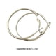 thumbnail image 4 of Pendientes de aro grande decorativo Sonducket color acero para mujer Tipo AP009394-05, 4 of 6