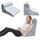 thumbnail image 1 of Almohada de cuña para Dormir,Almohada de Cuña Ortopédicas,Almohada Cuña Ajustables para Dormir 20 en 1 Después de la cirugía,Alivio del Dolor de Cuello,Espalda y Piernas,Reflujo ácido, 1 of 7