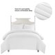 thumbnail image 5 of ZPSHYD Juego de Ropa de Cama, Juego de edredón Queen, Juego de edredón de Microfibra, Juego de Cama de algodón Estampado Twin Queen King, Suave y Simple(USA-King-Blanco), 5 of 5