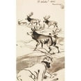 thumbnail image 2 of Sir Edwin Henry Landseer 12x18 Black Ornate Wood Framed Double Matted Museum Art Print Titled - The Deer-Stalker, Oct. 15, 1852 (1852), 2 of 5