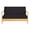 Black, variant on Futon Slipcover Armless Futon Bed Cover Zippered Armless Sofa Bed Cover Egyptian Cotton 4"Deep, Slipcover Couch Protector Twin Size- Beige