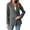 Dark Gray, variant on Womens Solid Color Casual Blazers Open Front Long Sleeve Work Office Jackets Blazer Coat