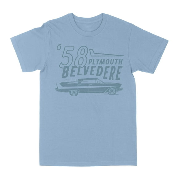 Chrysler 58 Plymouth Light-Blue 2X-Large T-Shirt