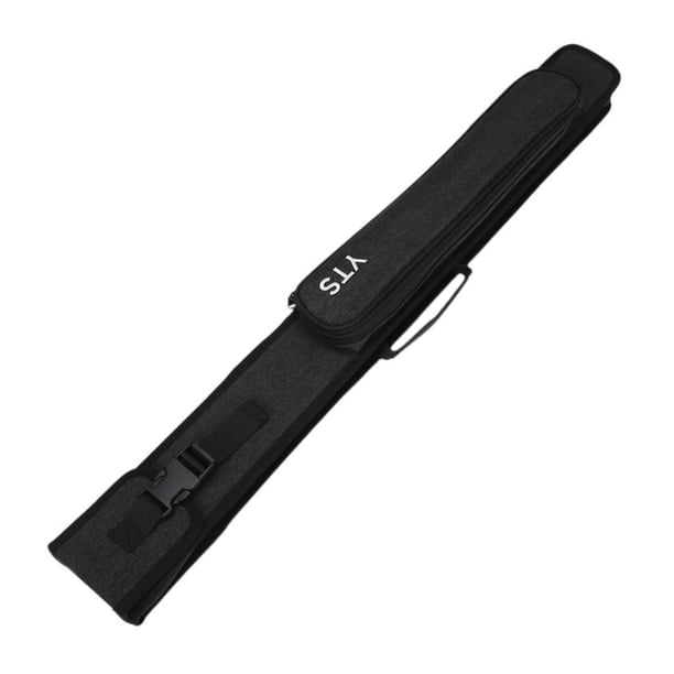 Bolsa de transporte para taco de billar, estuche para taco de billar de 1/2 pulgada, Gris negro