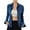 Blue, variant on Casual Jackets for Women Fall New Casual Denim Jacket for Women Lapel Collar Ruffle Long Sleeve Button down Spring Fall Jean Jacket Coats Dark Gray M