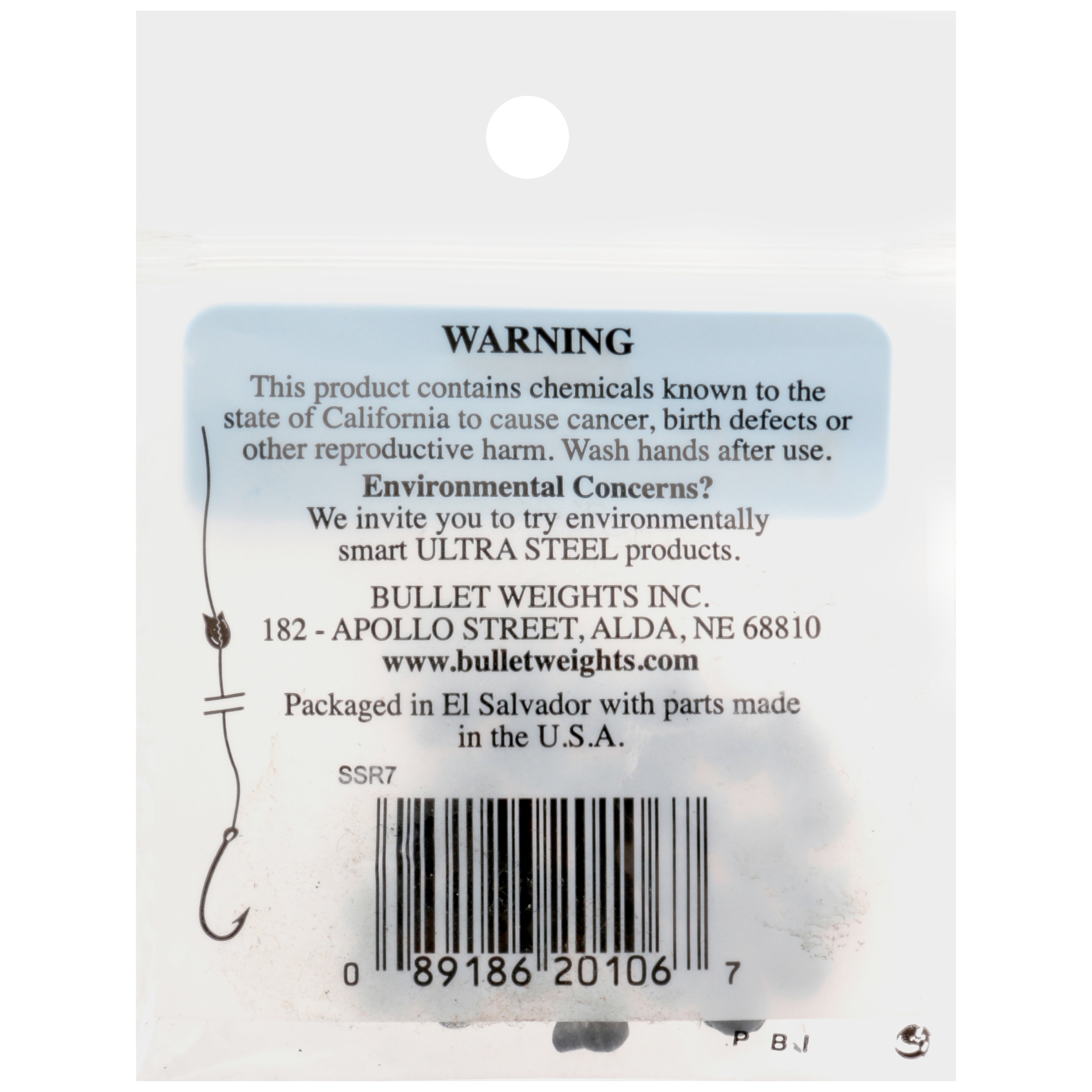 Bullet Weights® SSR7-24 Lead Reusable Split Shot Size 7 Fishing Weight