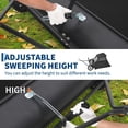 thumbnail image 6 of 42 in Lawn Sweeper Tow Behind, Pull Behind Yard Sweeper, 21 cu. ft Large Hopper Leaf & Grass Collector, Heavy Duty Garden Sweeper with Adjustable Sweeping Height for Yard, Lawn, Farm, 6 of 7