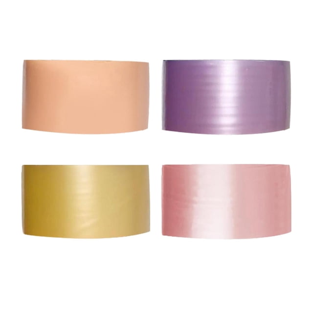 4 cintas adhesivas de colores variados para manualidades, divertido juguete educativo sensorial para niños. Naranja Amarillo Violeta Rosa