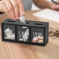 thumbnail image 7 of NOVELAR Kids' Wooden Savings Bank, 9.8 in Long, Plastic-Free Money Box, Educational Toy for Financial Literacy & Family Bonding, 7 of 7