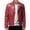 Red Coats for Men, variant on LMOIPLI Men Faux Leather Jacket Fall Winter Thickening Coat Long Sleeve Zip Up Outwear Sports Basic Parka with Pocket Red XXXXL