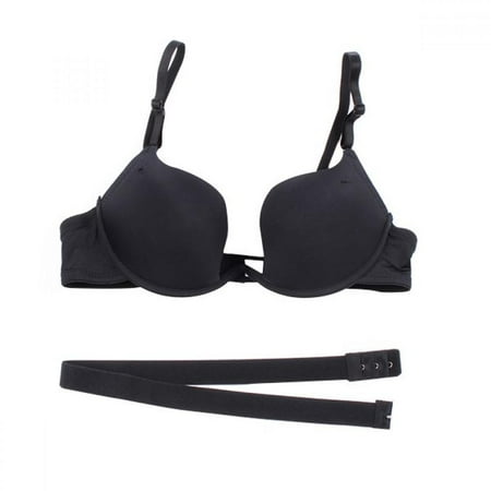 

Hazel Tech Women Halter-neck Deep V-neck U Cup Push Up Bra Invisible Underwear