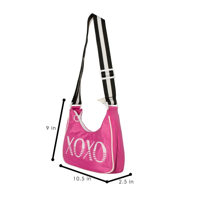 XOXO Women's Nylon Magenta Everyday Cross Body Bag with