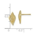 thumbnail image 2 of 14k Gold Mini Conch Shell Post Earrings With Open Side 11.45x6.2mm Wide Stud Earring for Women, 2 of 2