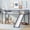 Grey, variant on Alvantor Twin Loft Bed with Slide Sturdy Wood Loft Bed for Kids Teens, 300lbs, Safety Rails and Easy Assemble, White Oak