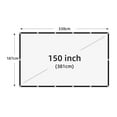 thumbnail image 2 of Projector Screen Soft High Density White Less Creases Portable Foldable, 2 of 7