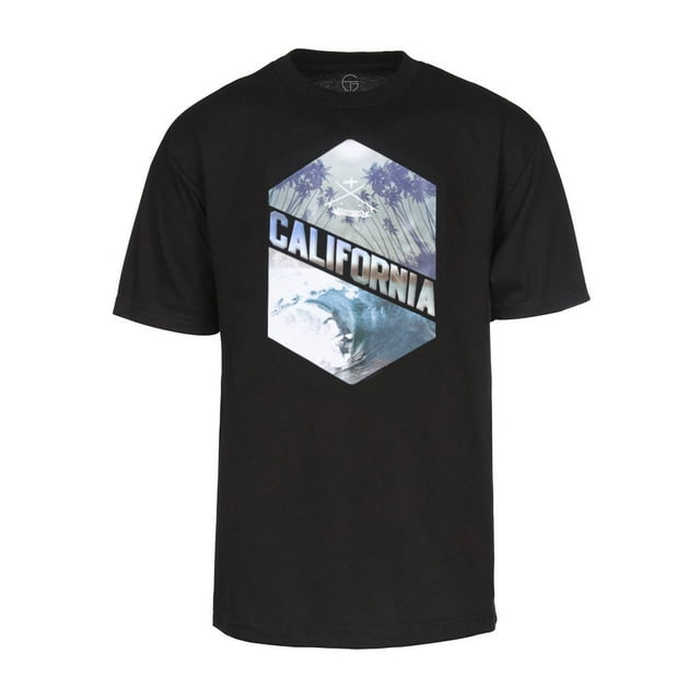 California Pride Mens Short-Sleeve T-Shirts - California Waves - 2X-Large