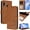 Brown, variant on Phone Case for Samsung Galaxy A10e Flip Folio Rfid Blocking Pu Leather Magnetic Card Slots Holder Kickstand