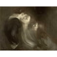 thumbnail image 3 of Carriere, Eugene 18x15 Black Modern Framed Museum Art Print Titled - Mothers Kiss, 3 of 5