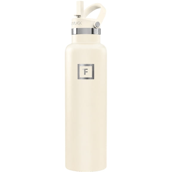 Iron Flask 24 oz Cashmere Cream Stainless Steel Water Bottle