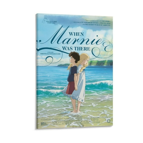When Marnie Was There Anime Poster Canvas Art Poster and Wall Art Picture Print Modern Family bedroom Decor Posters 16x24inch(40x60cm)