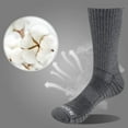 thumbnail image 2 of Chaussettes de Travail pour Hommes en Coton Coussinées, Chaussettes de Sport Athlétiques de Randonnée, Lot de 6 Paires, 2 of 7