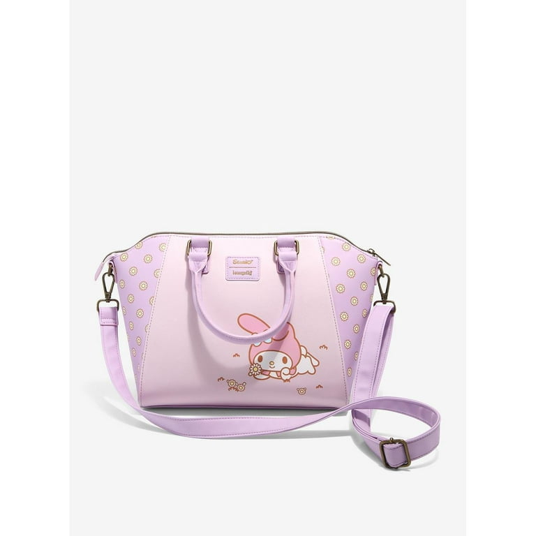 Loungefly Sanrio Hello Kitty My Melody Daisies Purple Satchel purchases Bag Purse