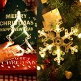 thumbnail image 2 of Campana de Navidad muñeco de nieve luces de estrella decoración de ventana de vacaciones Irfora estrellas, 2 of 7