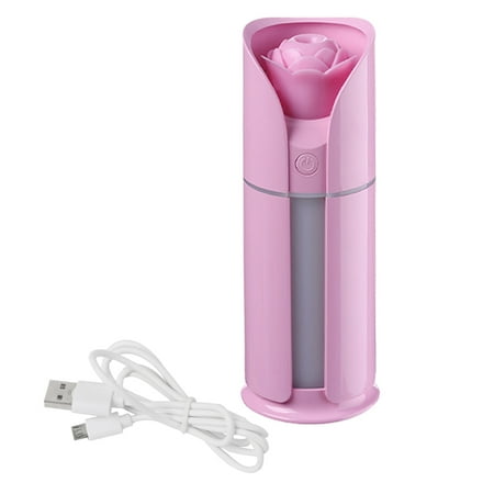 

Car Rose Flower Air Humidifier Oil Diffuser Mini USB Aroma Mist Makers Purifier