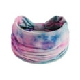 thumbnail image 2 of YVNAURA Tie Dye Yoga Headband for Women Wide Elastic Non Slip Sweat Wicking Headbands Rainbow Sports Hair Band Breathable Running Workout Gym Fitness Accessories One Size, Blue,One Size, 2 of 4