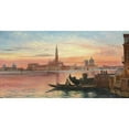 thumbnail image 3 of Carl Frederik Aagaard 18x11 Black Modern Framed Museum Art Print Titled - Venice in the Sunset, 3 of 5