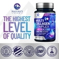 thumbnail image 4 of Multi Collagen Peptides Supplement for Hair, Nail, Skin - Type I, II, III, V, X, Collagen Powder Pills - Grass-Fed, Hydrolyzed for Bone and Joint Support for Women & Men, Non-GMO - 60 Capsules, 4 of 9