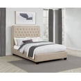 thumbnail image 2 of Chloe Upholstered Full Panel Bed Oatmeal, 2 of 9
