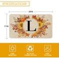 thumbnail image 3 of Fall Monogram Letter L Door Mat 30 X 17 Inch Family Last Name Initial Welcome Doormat Indoor Outdoor Entrance Floor Rug Non Slip Fall Autumn Thanksgiving Decor Rubber Mats, 3 of 5
